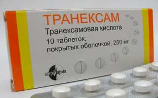 Инструкция по правильному применению таблеток Транексам при маточном кровотечении и сколько дней можно пить