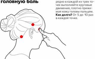 Как снять головную боль с помощью массажа