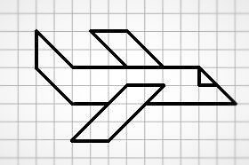 Графический диктант по клеточкам самолет