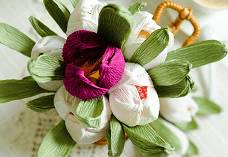 Скрепление цветов