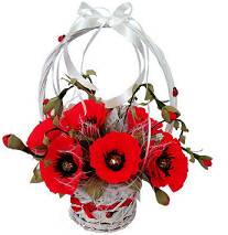 Украшение корзинки