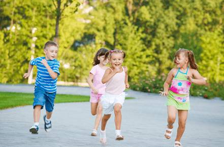 Бегущие дети