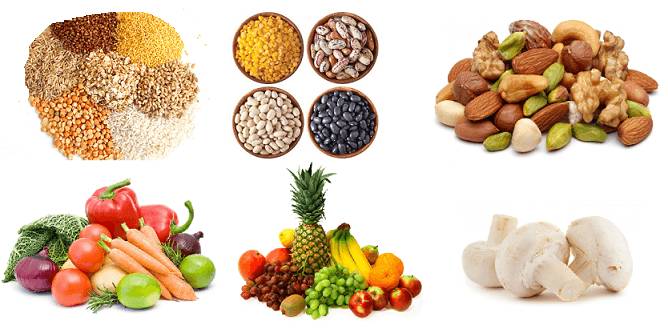 Набор полезных продуктов питания