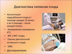 Диагностика гипоксии плода Виды гипоксии