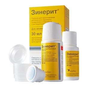 Зинерит для лечения кожи от выпыпаний Зинерит: инструкция